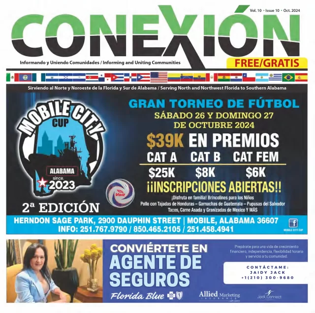 Join us for the Mobile City Cup, a thrilling soccer tournament on October 26-27, 2024, in Mobile, Alabama. Compete for $39K in prizes with exclusive promos for auto insurance agents. Discover more in Conexión magazine's community news section. Don’t miss out!