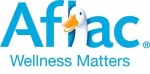Aflac logo with a smiling duck’s head inside the letter "l" and the slogan "Wellness Matters" written below in blue text, reminding Americans of the importance of regular medical checkups.