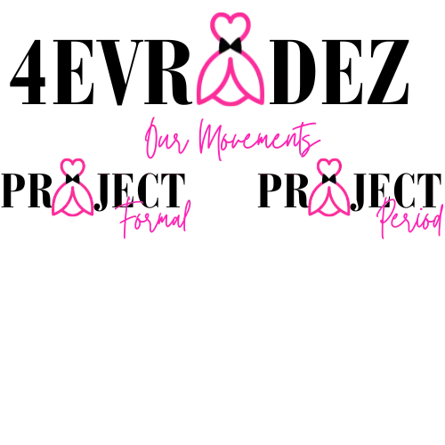 A pink flowchart designed for Northwest Florida students shows "You/Yourself" at the top, branching to "Friend" and "Parent," symbolizing compassionate outreach and connections supported by 4EVR DEZ.