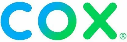 Cox logo with the word "COX" in a gradient of blue to green letters on a white background.