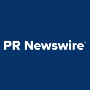 White text reading "PR Newswire" on a solid dark blue background, highlighting Goya Foods' recent food donation efforts in response to Venezuela earthquakes.