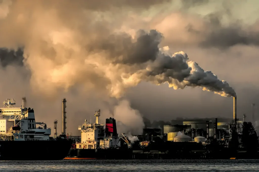 climate changes smoke stacks